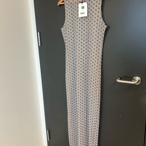 De Rococo M NWT completely sheer maxi Tan Sleeveless Dress - Picture 12 of 15